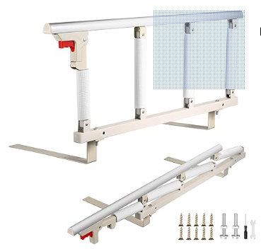 HLIEEOSFCN Barandilla Plegable Lateral para Cama Adulto